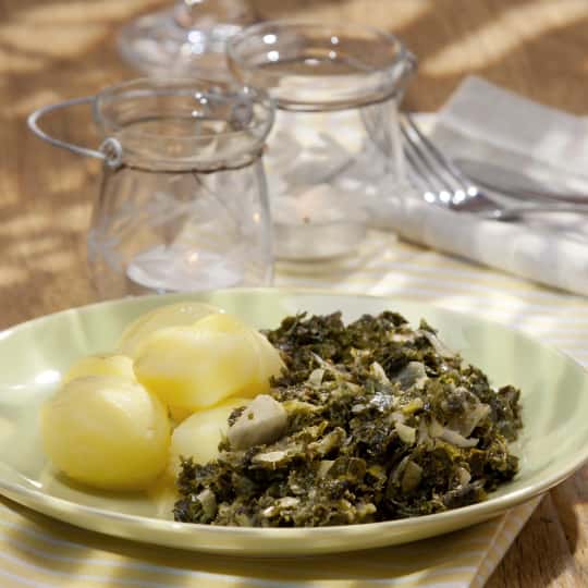 Grünkohl mit Senfsahne