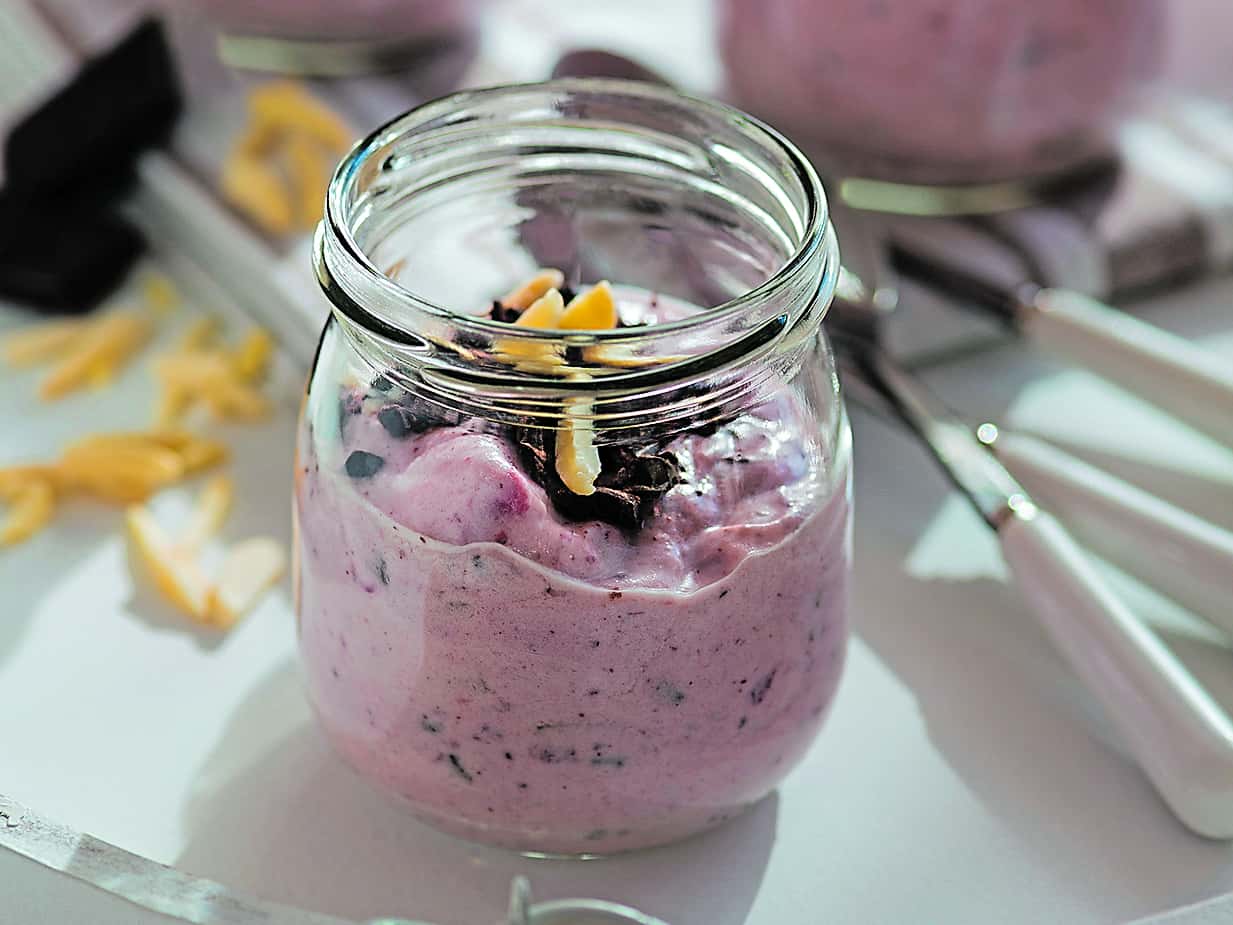 Preiselbeer-Joghurt-Dessert