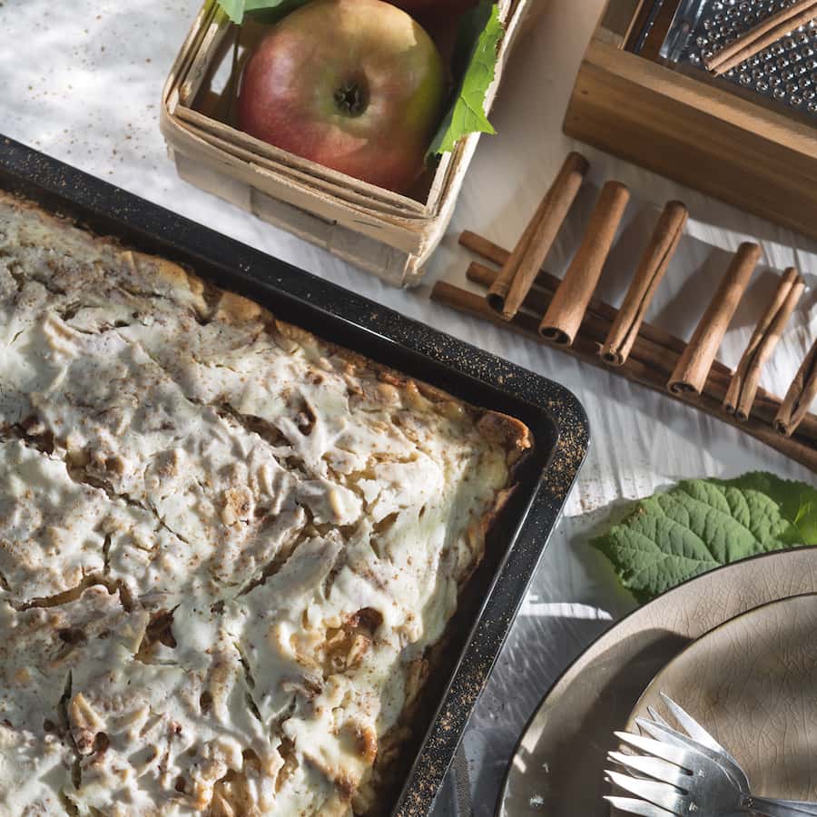 Geraspelter Apfelkuchen