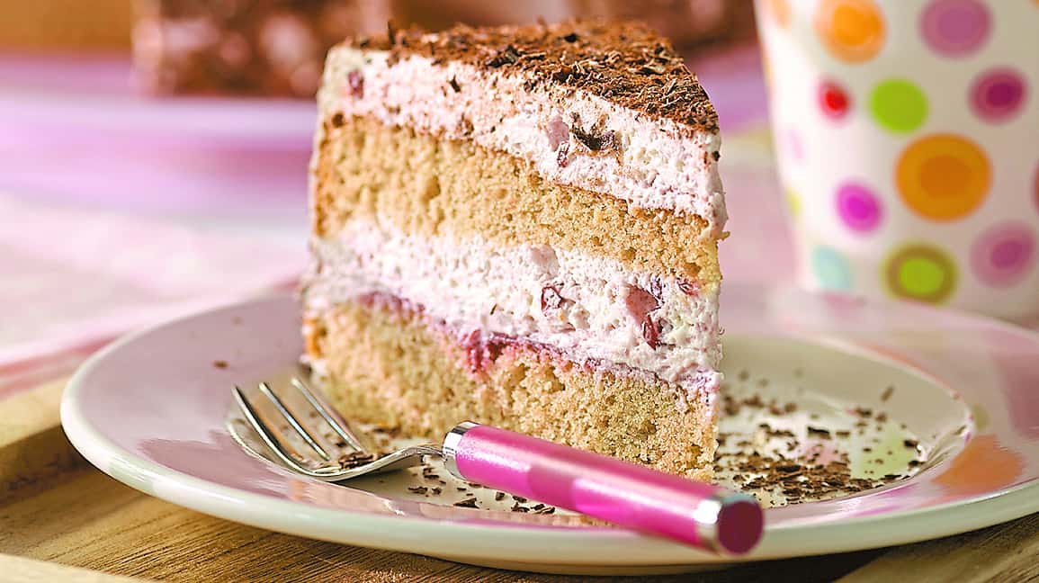 Buchweizen-Preiselbeer-Torte