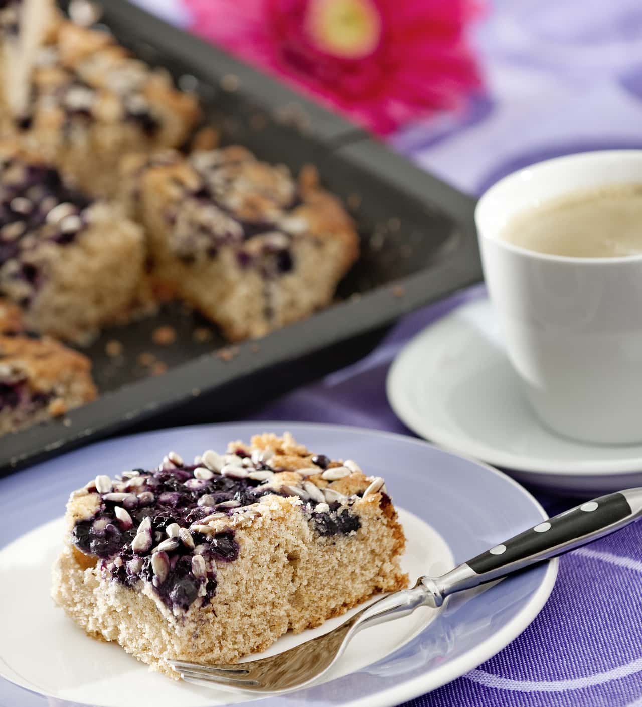 Heidelbeerkuchen vom Blech